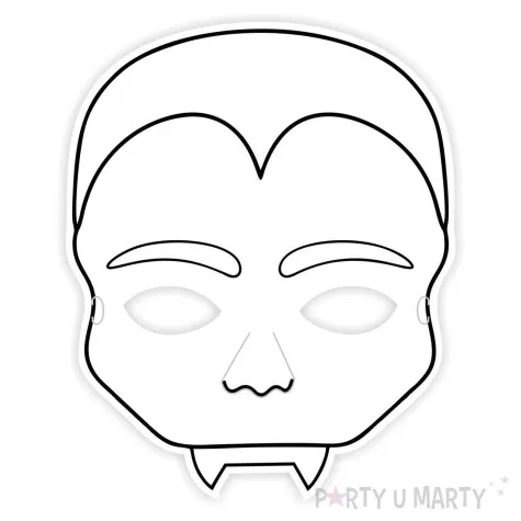 maska papierowa kolorowanka wampir rozm uniwersalny 6 szt
