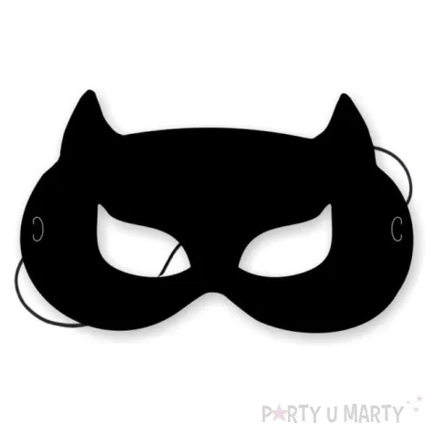 maska papierowa kotek zlosnik czarna rozm uniwersalny