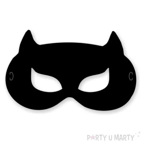maska papierowa kotek zlosnik czarna rozm uniwersalny