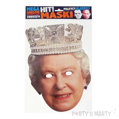 maska papierowa krolowa angielska powergift