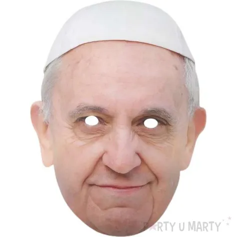 maska papierowa papiez franciszek powergift