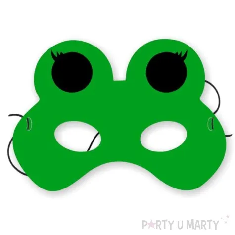 maska papierowa zabka zielona rozm uniwersalny