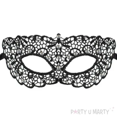 maska party krolowa nocy czarna kraszek