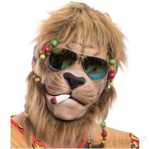maska party lew hipis lateksowa carnival toys