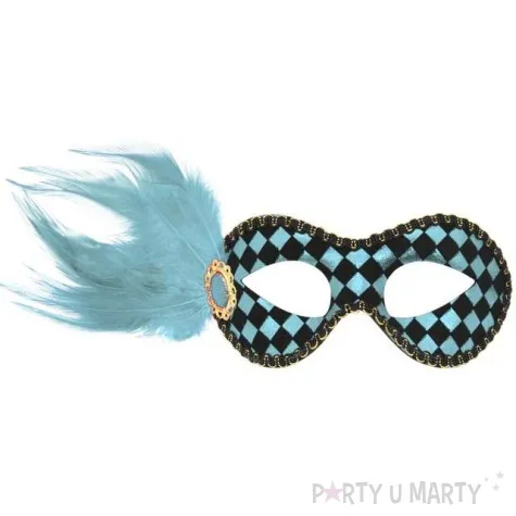 maska party wenecka dama turkusowa godan