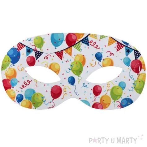 maska party wenecka harlequin mix santex 10 szt