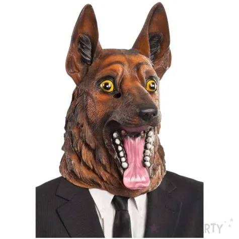 maska pies owczarek niemiecki lateksowa carnival toys