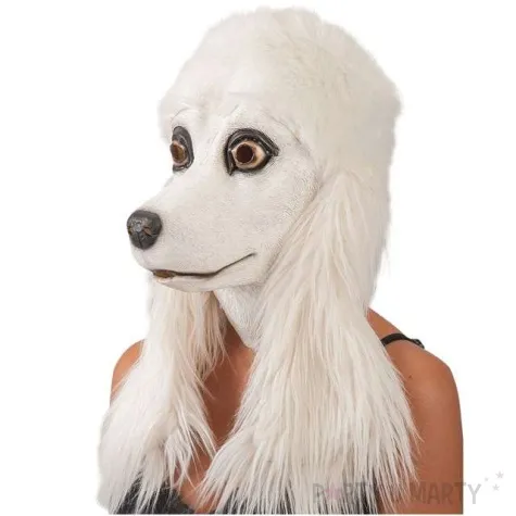 maska pies pudel lateksowa carnival toys
