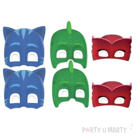 maska pj masks papierowa procos 6 szt