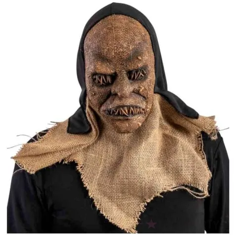 maska potwor zaszyta twarz jutowa carnival toys