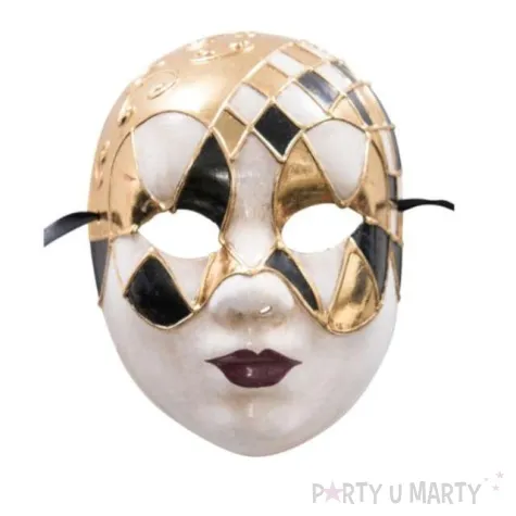 maska pozlacana japonka carnival toys