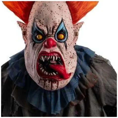 maska przerazajacy klaun lateksowa carnival toys