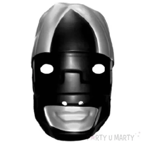 maska robot czarna plastikowa