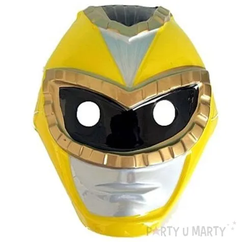 maska robot zolta plastikowa