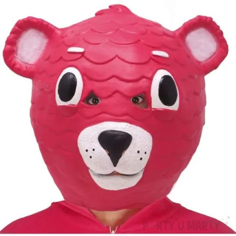 maska rozowy mis zagadka lateksowa guirca