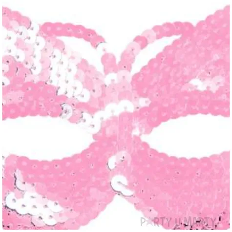 maska rozowy motyl cekinowa arpex