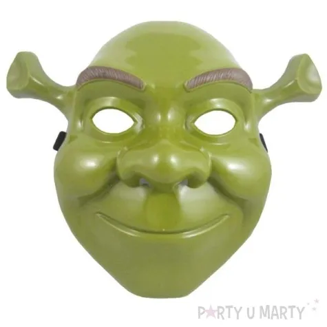 maska shrek zielona plastikowa