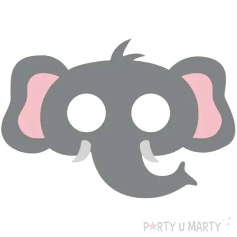 maska slonik filcowa partypal