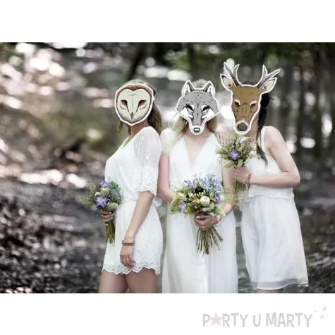 maska sowa plomykowka papierowa partydeco