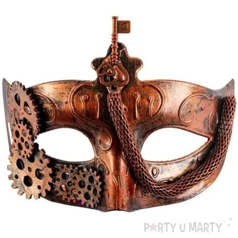 maska steampunk brazowa carnival toys