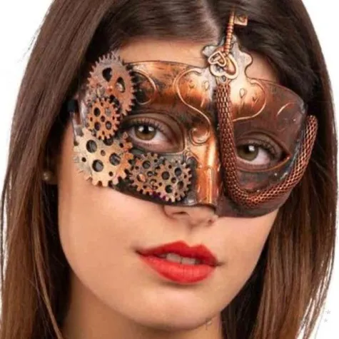 maska steampunk brazowa carnival toys