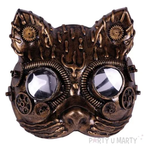 maska steampunk kot fyasa