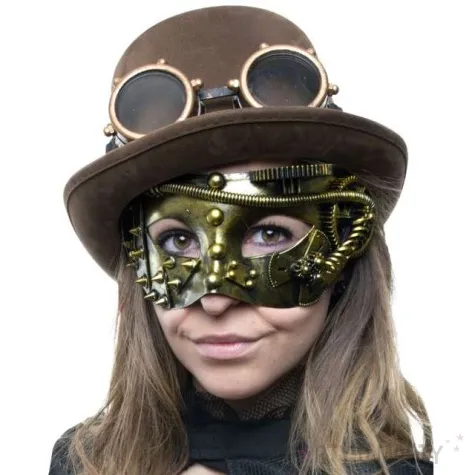 maska steampunk zlota funnyfashion