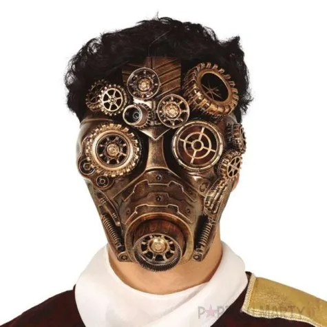 maska steampunk zloto guirca
