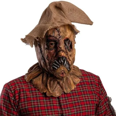 maska strach na wroble brazowa lateksowa carnival toys