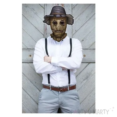 maska strach na wroble papierowa