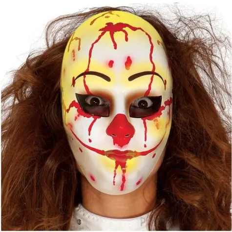 maska straszny klaun morderca plastikowa guirca