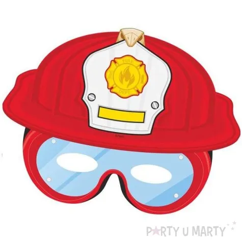 maska straz pozarna papierowa rozm 26x20 cm 3 szt