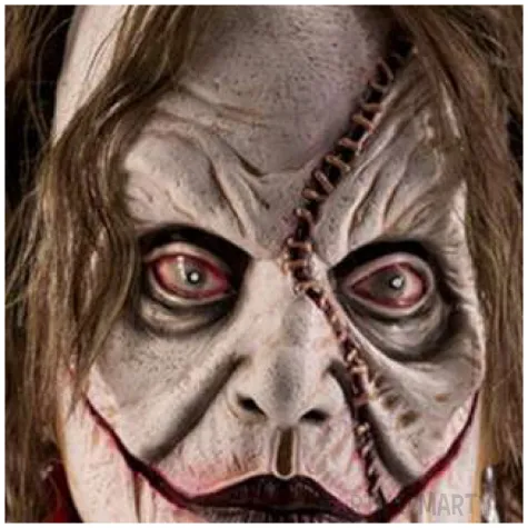 maska szalony klaun lateksowa carnival toys