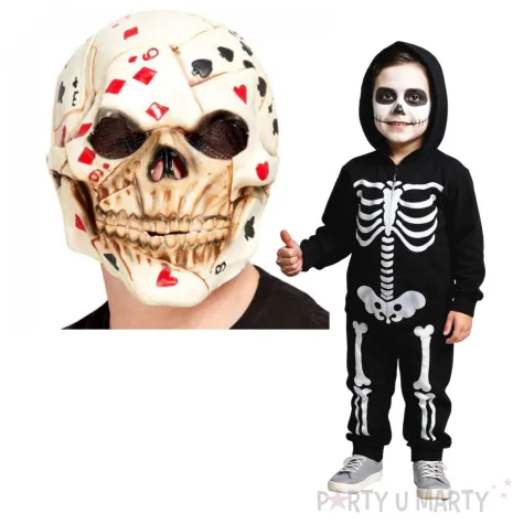 maska szkielet pokerzysta lateksowa smiffys