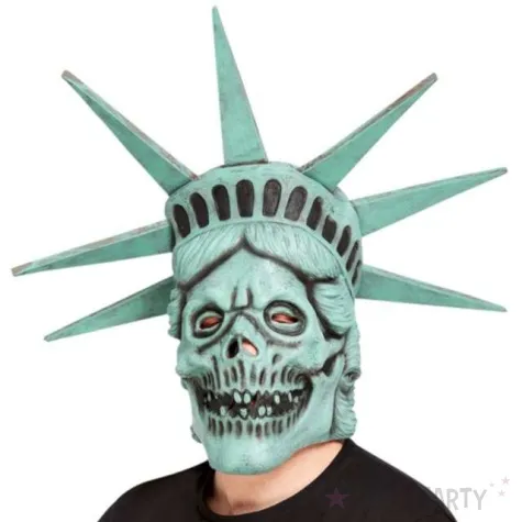 maska szkielet statua wolnosci lateksowa smiffys