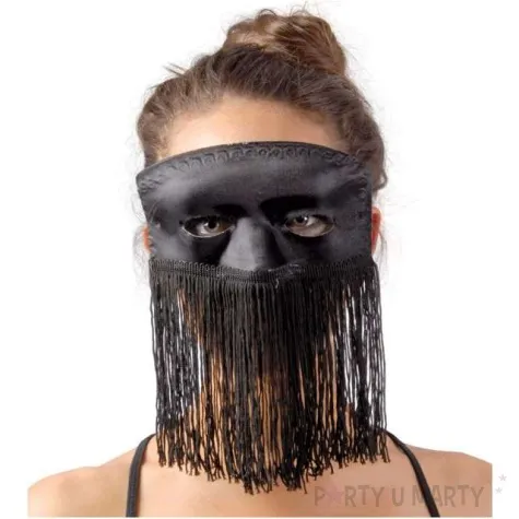 maska tancerka brzucha czarna guirca