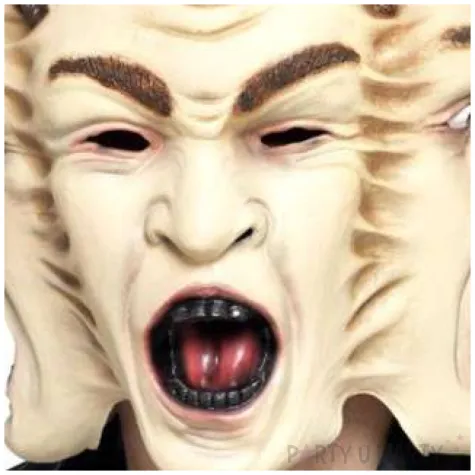 maska trzy twarze lateksowa smiffys