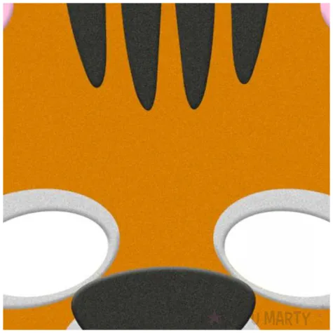 maska tygrys filcowa folat