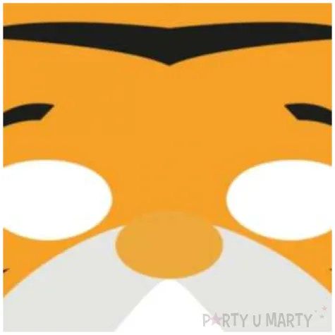 maska tygrys filcowa partypal