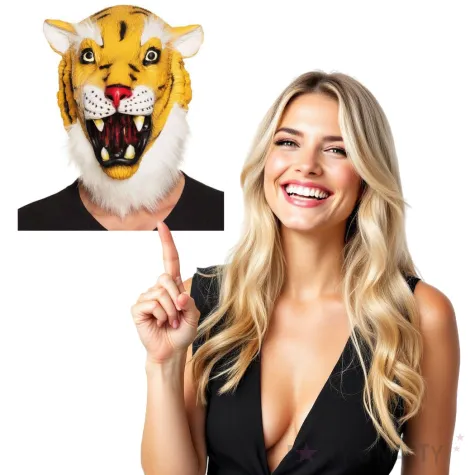 maska tygrys lateksowa boland