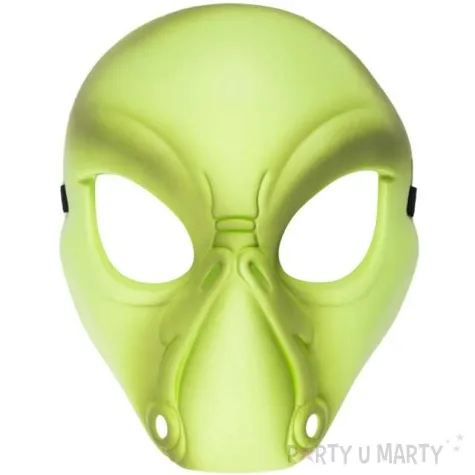 maska ufo kosmiczne zielony partypal