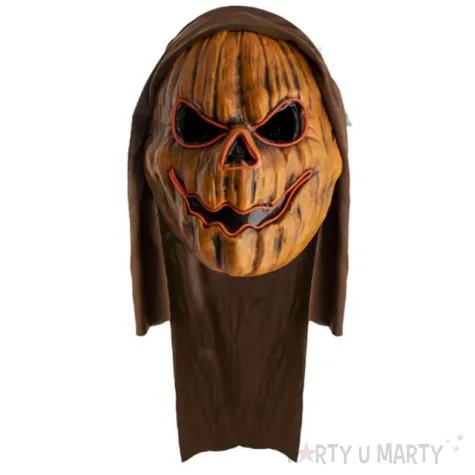 maska upiorna dynia fluorescencyjna funnyfashion
