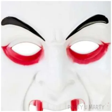 maska wampir dracula biala partypal