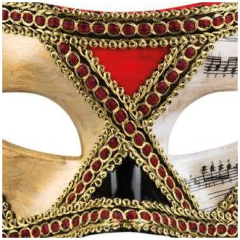 maska wenecka scacchi zlota boland