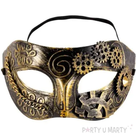 maska wenecki steampunk zlota carnival toys