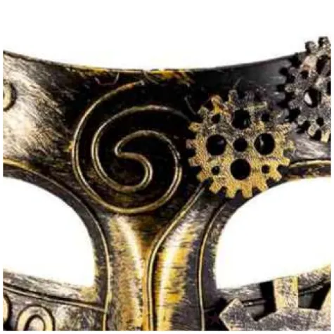 maska wenecki steampunk zlota carnival toys