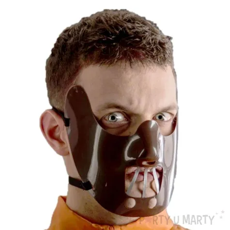 maska wiezien brazowy plastikowa carnival toys