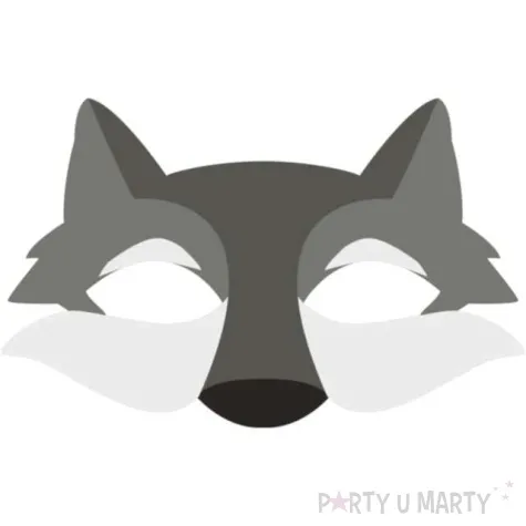 maska wilk filcowa partypal