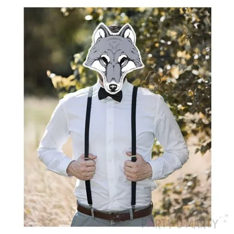 maska wilk papierowa