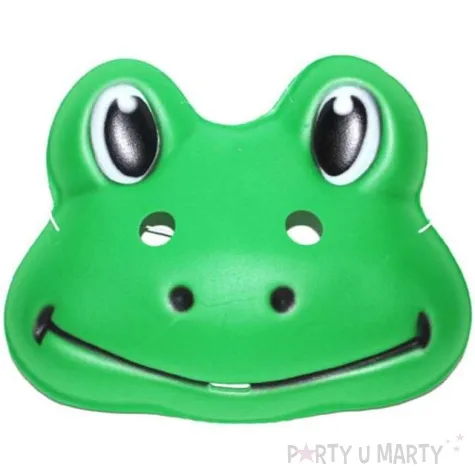 maska zabka zielona plastikowa funnyfashion